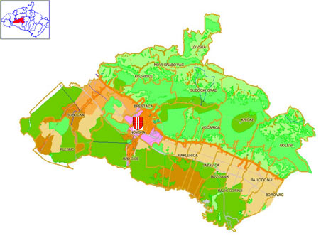 novska karta Grad Novska • Geoprometni položaj novska karta