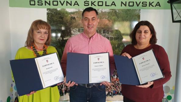 Učitelji OŠ Novska među najuspješnijim odgojno-obrazovnim radnicima