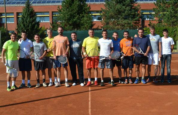 Igor Bišćan i Silvio Marić na teniskim terenima u Novskoj