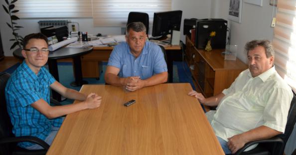 Budući FER-ovac Marijan Smetko na prijamu kod gradonačelnika Novske