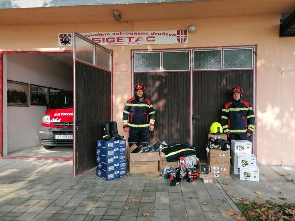 Isporučena vatrogasna oprema, oprema za spašavanje i sigurnosna oprema Dobrovoljnom vatrogasnom društvu Sigetac