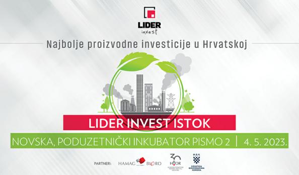 Investicijski forum LIDER INVEST ISTOK održava se  4.5. u Novskoj