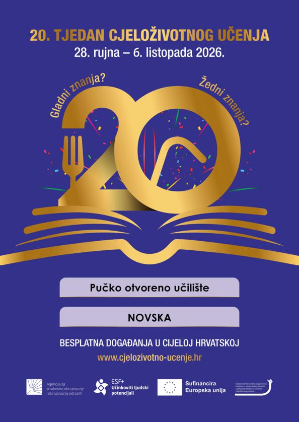 Pučko otvoreno učilište Novska i ove godine dio Tjedna cjeloživotnog učenja