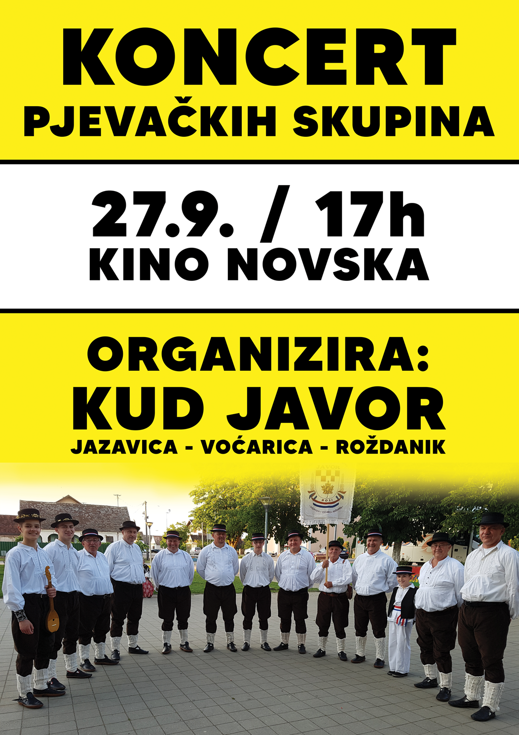 Koncert muških pjevačkih skupina