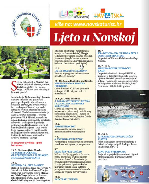Novljansko jezero sugestija za „Vikend van Zagreba“